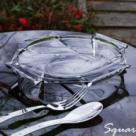 ست پیش دستی بلور اسکوئر کادویی 6عددی