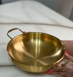 تابه گرد دو دسته طلایی گلدن 26